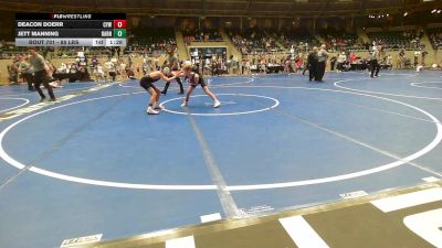 85 lbs Round Of 32 - Deacon Doerr, Coweta Tiger Wrestling vs Jett Manning, Barnsdall Youth Wrestling
