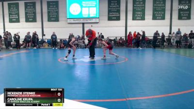 75-85 lbs Round 2 - Caroline Krupa, P3 Warrior Wrestling Academy vs McKenzie Steinke, Frankfort Gladiator Wrestling