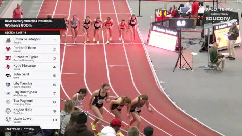 Women's 800m, Finals 12