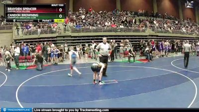 92 lbs Cons. Round 2 - Brayden Spencer, Canyon View Falcons vs Candon Browning, Champions Wrestling Club