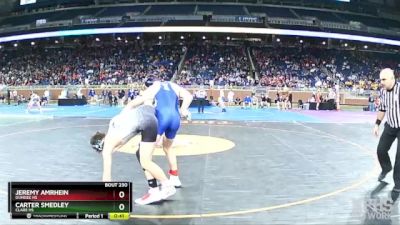 D3-138 lbs Cons. Round 2 - Jeremy Amrhein, Dundee HS vs Carter Smedley, Clare HS