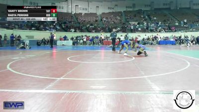 108 lbs Quarterfinal - Vanity Brown, Taft Middle School vs Raeya Perkins, Bixby JH Girls