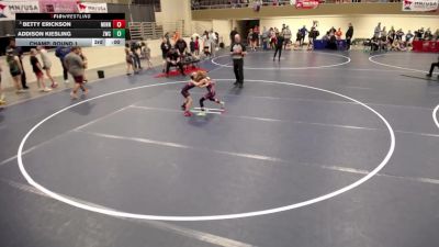 8U GIRLS - 49.6-54.4 Quarters - Stella Johnson, Elk River Wrestling vs Marissa Moyer, Waconia Wrestling Club