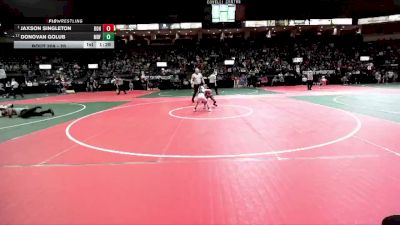 70 lbs Champ. Round 2 - Jaxson Singleton, DONA vs Donovan Golub, MBF1