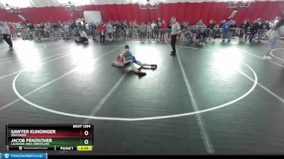 106 lbs Cons. Semi - Sawyer Kundinger, Wisconsin vs Jacob Penzkover, LaCrosse Area Wrestlers