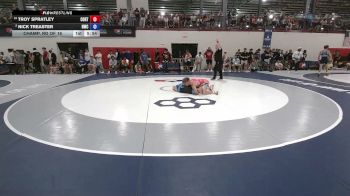 57 kg Champ. Rd Of 16 - Troy Spratley, Cowboy RTC vs Nick Treaster, Navy Wrestling Club