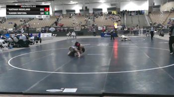 A 165 lbs Semifinal - Nathan Highland, Spring Hill High School vs Kaden Weitzel, Livingston Academy