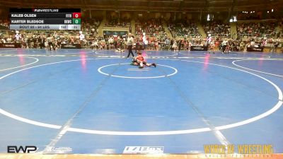 64 lbs Consi Of 16 #2 - Kaleb Olsen, Fitness Fight Factory Wrestling Club vs Karter Bledsoe, Rising Kingz