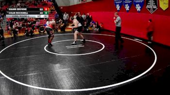 285 lbs Cons. Round 4 - Colin Rockwell, Albert Gallatin Hs vs Gianni Browne, Meyersdale Area Hs