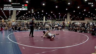 120 lbs Round 5 (6 Team) - Aiden Dean, BRAWL Silver vs Jaylon Ward, North Shelby Regulators Blue