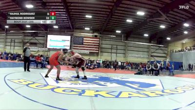 215 lbs Cons. Semi - Rajhul Rodriguez, Equipo Academy vs Raymond Bowser, Elko