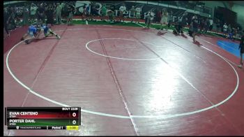 106 lbs Semifinal - Porter Dahl, Utah vs Evan Centeno, Utah