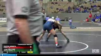 152 lbs Quarterfinals (8 Team) - Justin Arrieta, Summit vs LUKE BELCHER, Bradley Central