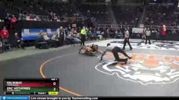 I-172 lbs 7th Place Match - Ion Boboc, Connetquot vs Eric Wetherbee, Sachem North