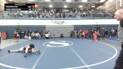 76 lbs Cons. Semi - Braycen Piva, Challis Blackheart Wrestling Club vs Cruz Armstrong, Sublime Wrestling Academy