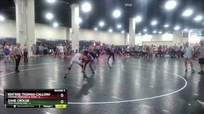 113 lbs Round 5 (8 Team) - Khy`Ree Thomas-Calloway, Capitian Nebraska (A Team) vs Zane Crouse, Team Nauman Pink