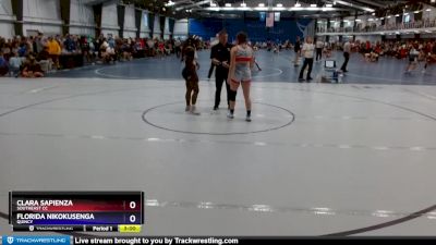 138 lbs Champ. Round 2 - Clara Sapienza, Southeast CC vs Florida Nikokusenga, Quincy