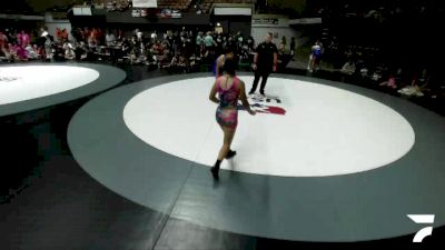 125 lbs Zoe Zamora, CVWA - Central Valley Wrestling Association vs Presila Quistian, SJWA - San Joaquin Wrestling Association