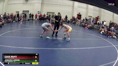 140 lbs Finals (8 Team) - Jordon Larson, Team Oregon vs Chase Brady, Nebraska Maize