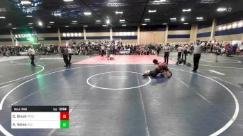 137 lbs Consi Of 8 #2 - Delano Black, Stout Wr Acd vs Adam Salas, Silverback WC