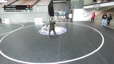 120 lbs Quarters - Atlas Perez, SilvaBack Training Center vs Derek Kiyan, MTC - MANTANONA TRAINING CENTER