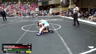 110 lbs Champ. Round 1 - Brig Hung, Victory vs Stratton Cox, Abilene Kids Wrestling Club