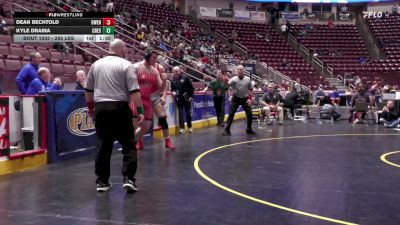 285 lbs First Round - Dean Bechtold, Owen J Roberts vs Kyle Draina, Crestwood