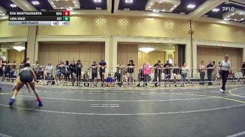 109 lbs 3rd Place - Eva Bhattacharya, Royalty WC vs Lisa Diaz, Kistler'S Dungeon