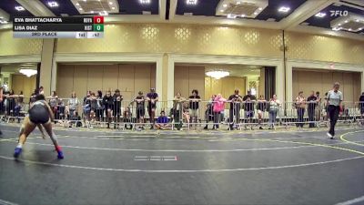 109 lbs 3rd Place - Eva Bhattacharya, Royalty WC vs Lisa Diaz, Kistler'S Dungeon