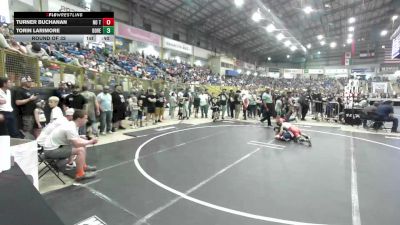 58 lbs Round Of 32 - Turner Buchanan, No Team vs Torin Larimore, Dove Creek WC