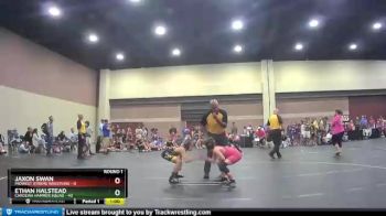 82 lbs Round 1 (6 Team) - Ethan Halstead, Carolina Hammer Squad vs Jaxon Swan, Midwest Xtreme Wrestling