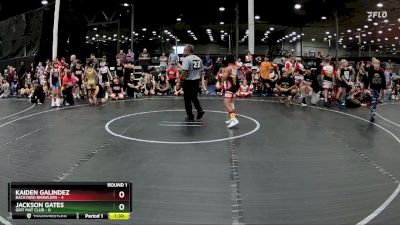 64 lbs Round 1 (8 Team) - Kaiden Galindez, Backyard Brawlers vs Jackson Gates, Grit Mat Club