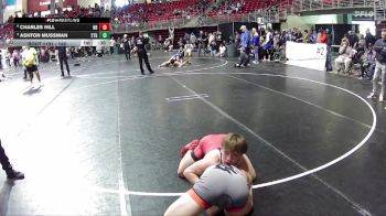 140 lbs Quarterfinal - Ashton Mussman, 2TG vs Charles Hill, Nebraska Boyz