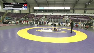 117 lbs Semifinal - Nohea Moniz, Sacred Heart vs Grace Riley, Wilkes