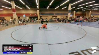 182 lbs Quarterfinal - Jose Munoz, Cowboy/Cowgirl Wrestling Club vs Benjamin Teitelman, Corespeed Wrestling - Hutto-Round Rock