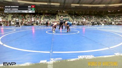 150 lbs Consi Of 4 - Jaylee Simmons, Harrah vs Shelby Correa, Team Tulsa Wrestling Club
