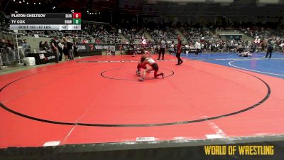 67 lbs Consi Of 8 #2 - Platon Cheltsov, Savage House Wrestling Club vs Ty Cox, Brawlers Wrestling Club KS