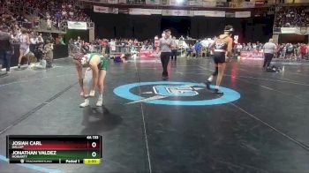 4A 133 lbs Champ. Round 1 - Josiah Carl, Gallup vs Jonathan Valdez, Moriarty