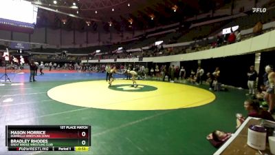 Rookie 6-8 115 1st Place Match - Mason Morrice, Guerrilla Wrestling (GWA) vs Bradley Rhodes, Great Bridge Wrestling Club