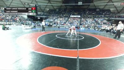 Girls 2A 115 lbs 1st Place Match - Heidy Larios Verduzco, Grandview (Girls) vs Lucy Hornby, W. F. West (Girls)