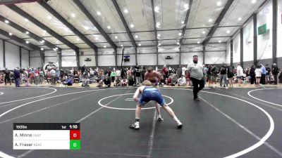 150 lbs Round Of 16 - Aidan Minne, Unattached vs Alec Fraser, Askeo International Mat Club