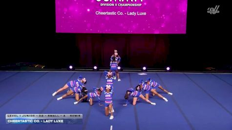 Cheertastic Co. - Lady Luxe [2026 L1 Junior - D2 - Small - A Semis] 2026 The D2 Summit