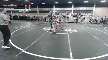 126 lbs Quarterfinal - Uriah Anderson, Delta WC vs Luke Schoch, Bay Area Dragons WC