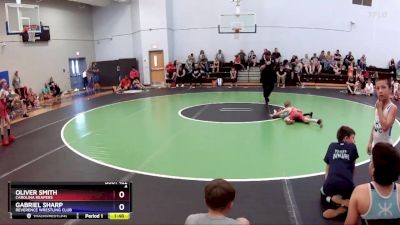 45-56 lbs Semifinal - Oliver Smith, Carolina Reapers vs Gabriel Sharp, Reverence Wrestling Club