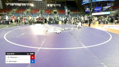 132 lbs Cons 16 #1 - Garrison Weisner, OH vs Keygan Jennings, IL