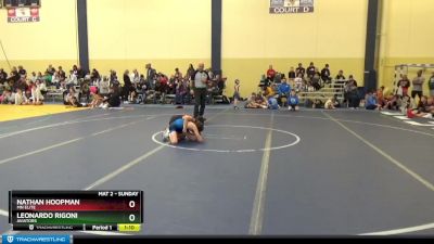 80 lbs Quarterfinal - Leonardo Rigoni, Aviators vs Nathan Hoopman, MN Elite