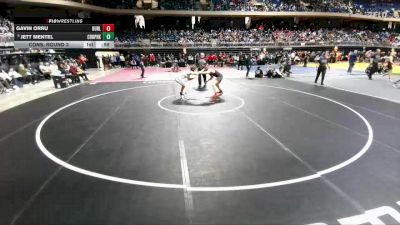 5A 175 lbs Cons. Round 3 - Jett Mentel, Cedar Park vs Gavin Orru, Burleson