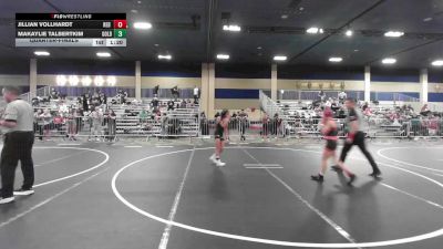 80 lbs Quarterfinal - Jillian Vollhardt, Red Wave vs Makaylie TalbertKim, Golden Backs MRTC