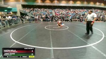 175 lbs Cons. Round 2 - Austin Mello, Golden Valley (Merced) vs Jared Evans, Moapa Valley