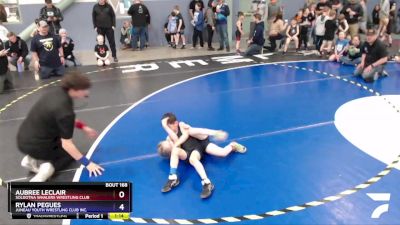 45 lbs Rr1 - Aubree LeClair, Soldotna Whalers Wrestling Club vs Rylan Pegues, Juneau Youth Wrestling Club Inc.